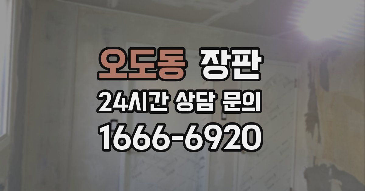 오도동 장판