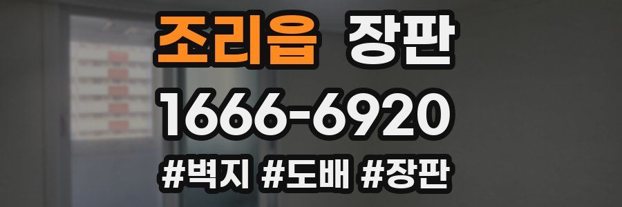 조리읍 장판