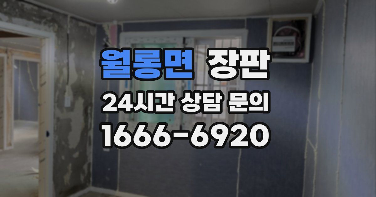 월롱면 장판