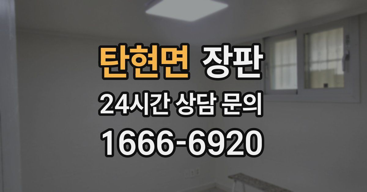 탄현면 장판