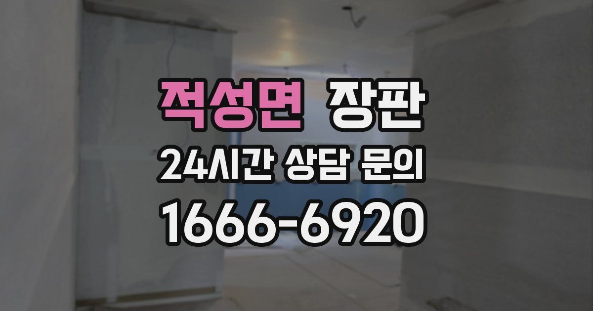 적성면 장판