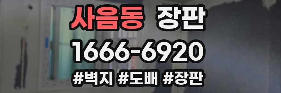 사음동 장판