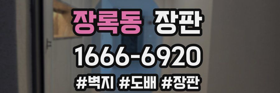 장록동 장판
