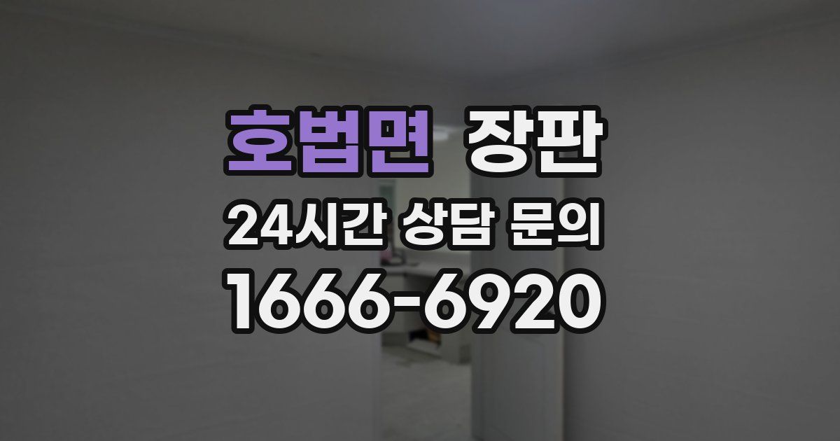 호법면 장판