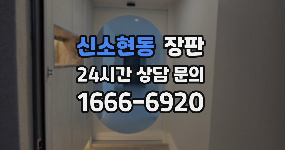 신소현동 장판