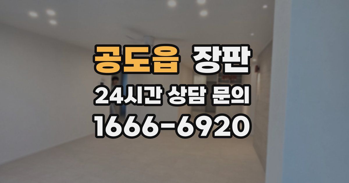 공도읍 장판
