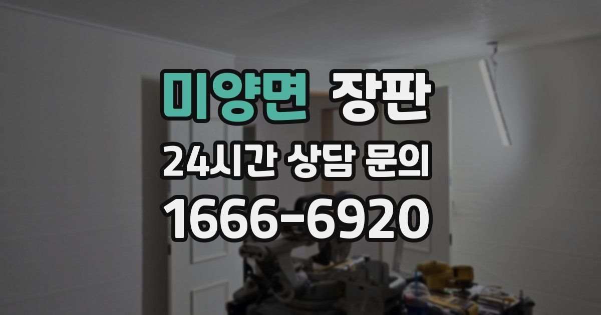 미양면 장판