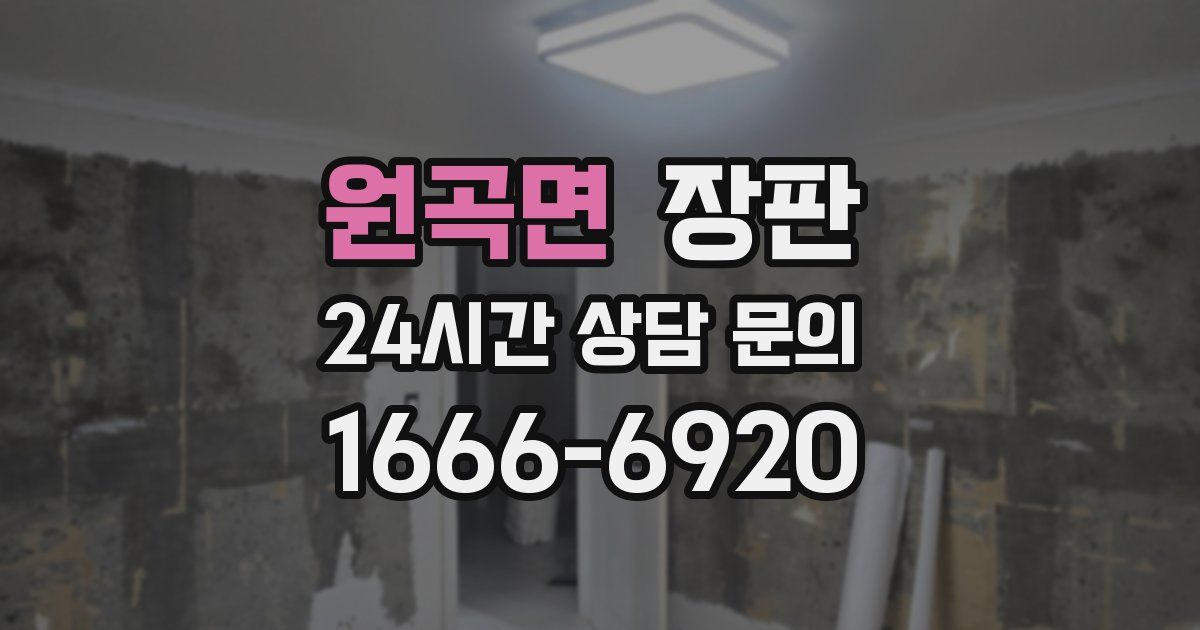 원곡면 장판