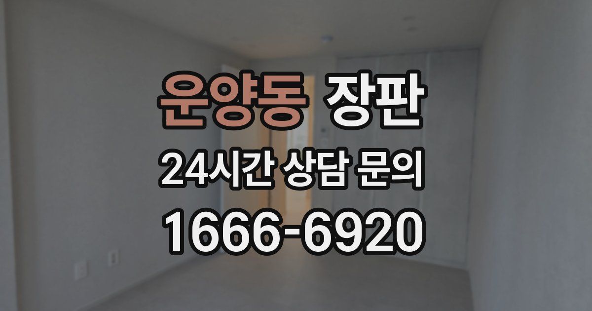 운양동 장판