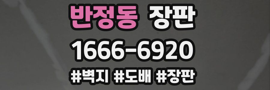 반정동 장판