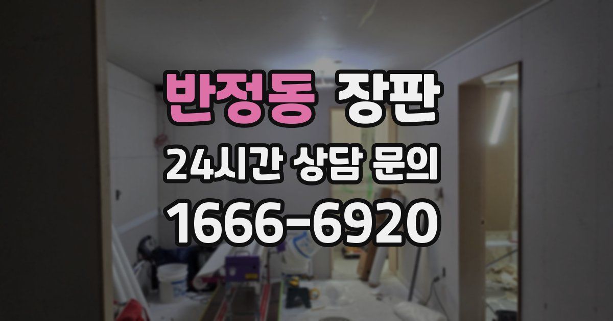 반정동 장판