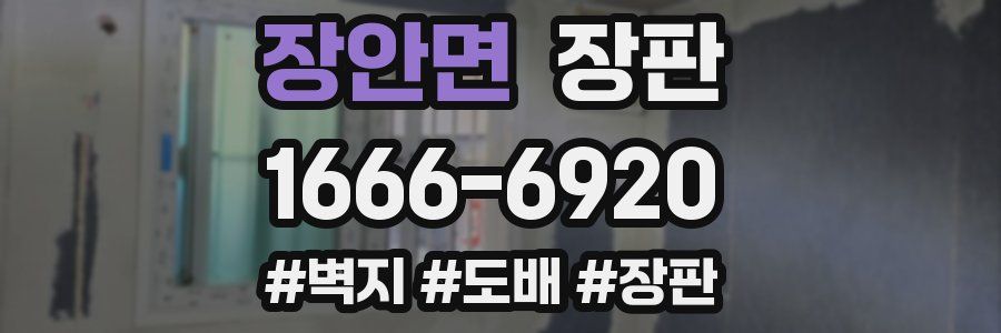 장안면 장판