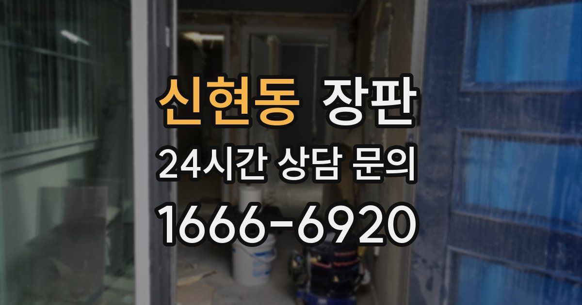신현동 장판