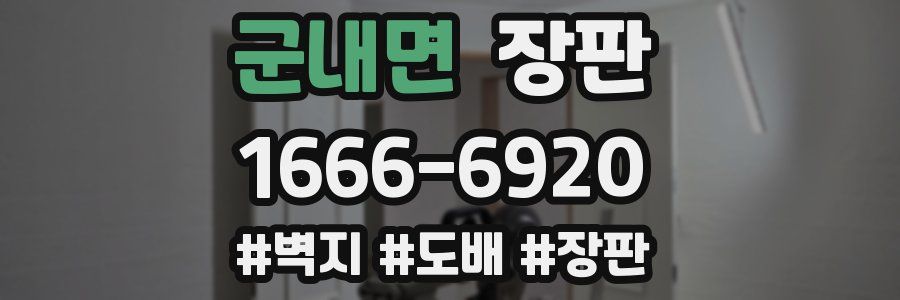 군내면 장판