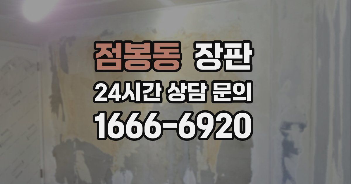 점봉동 장판