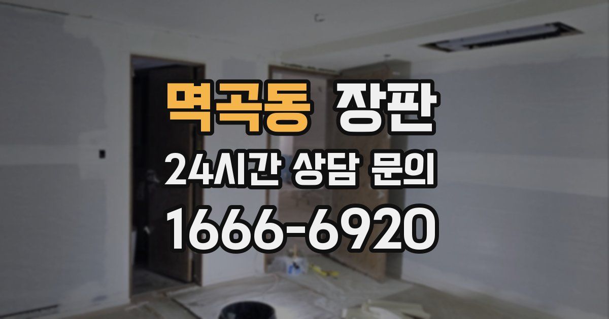 멱곡동 장판