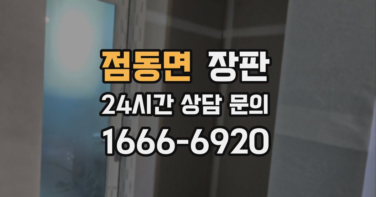 점동면 장판