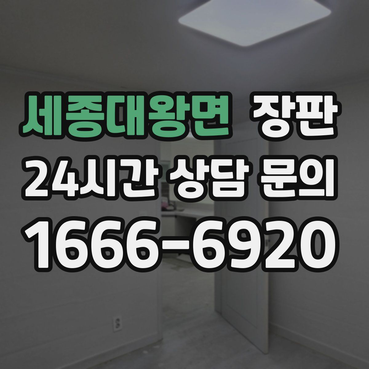 세종대왕면 장판