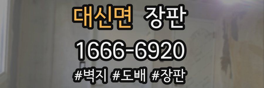 대신면 장판