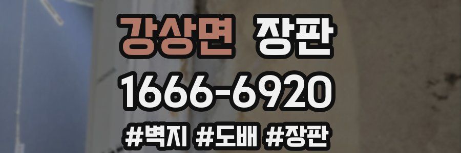 강상면 장판