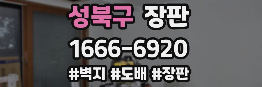 성북구 장판