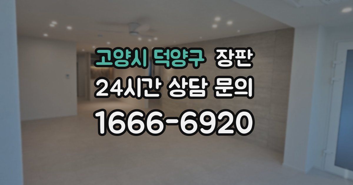 고양시 덕양구 장판