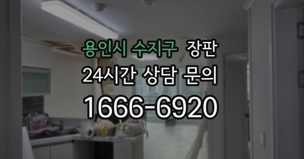 용인시 수지구 장판