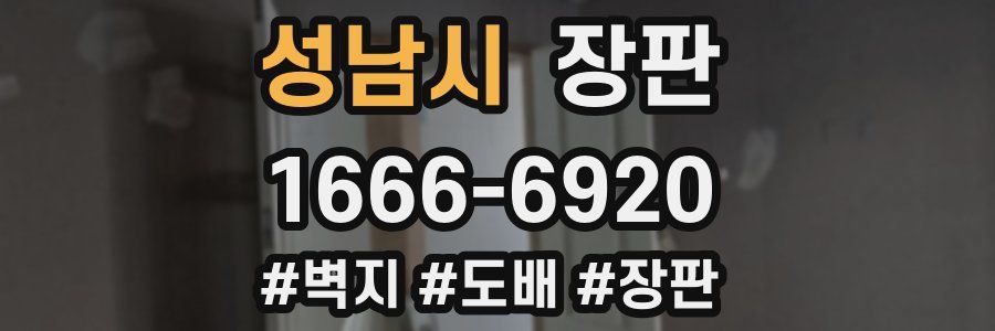 성남시 장판