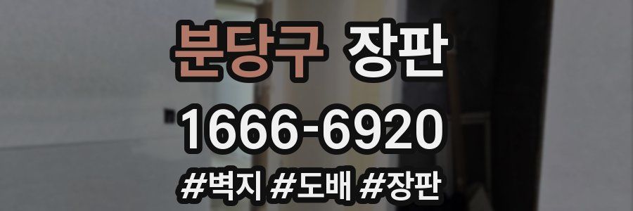 분당구 장판