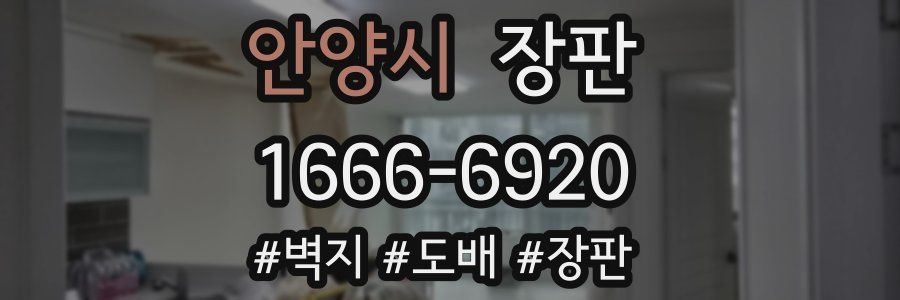안양시 장판