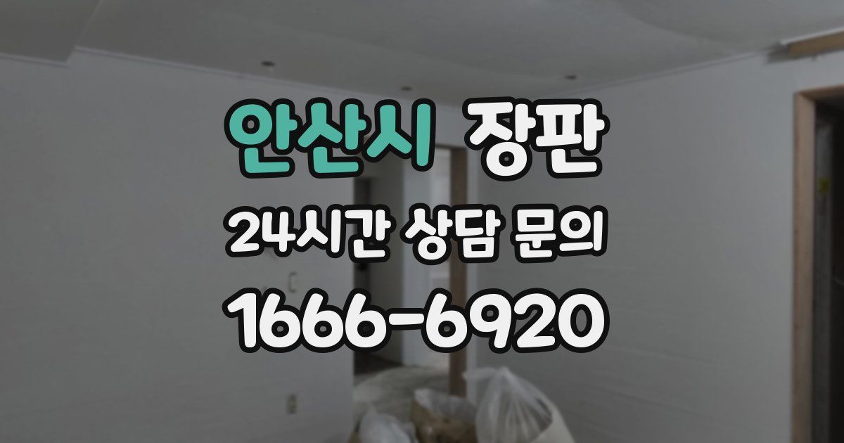 안산시 장판