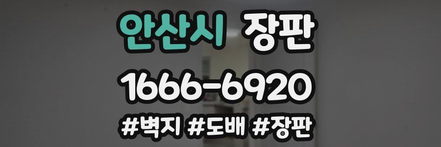 안산시 장판