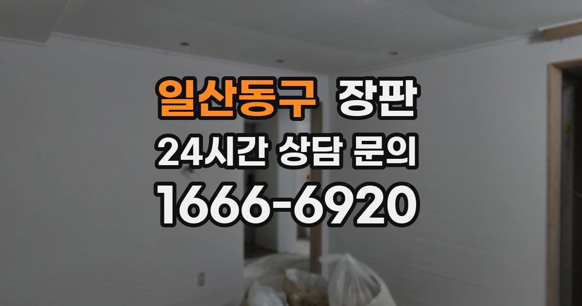일산동구 장판