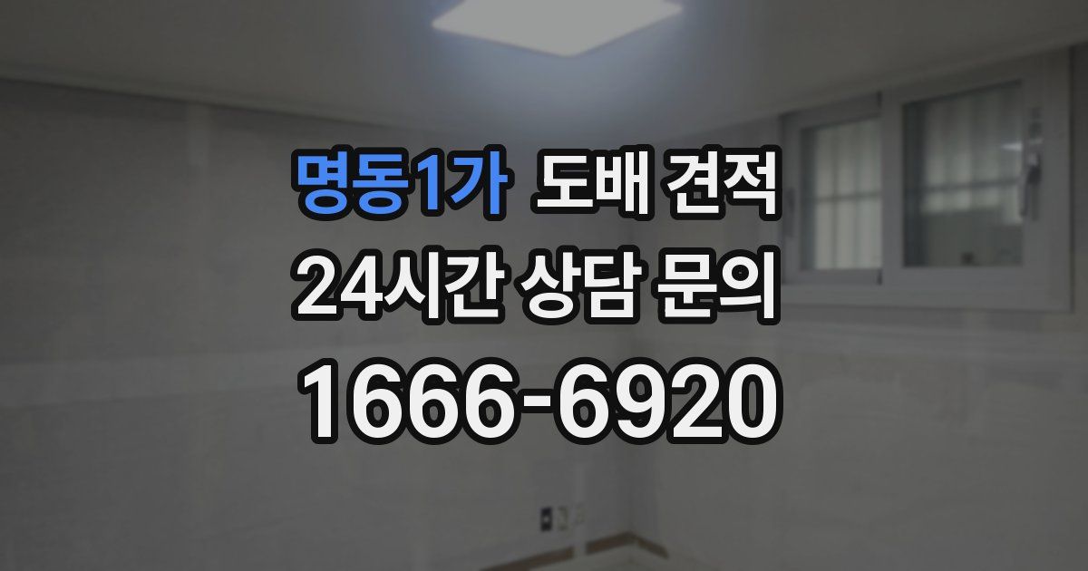 명동1가 도배 견적