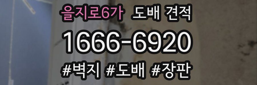 을지로6가 도배 견적