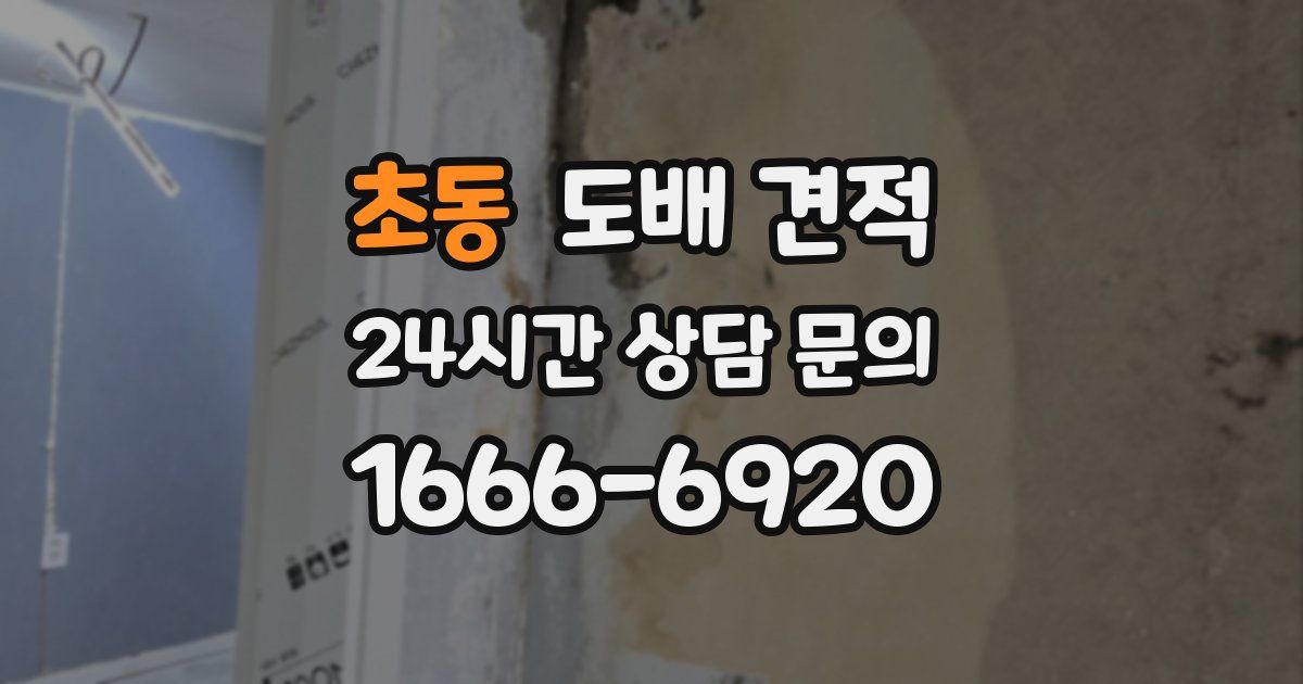 초동 도배 견적