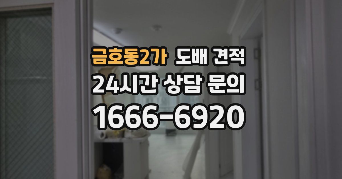 금호동2가 도배 견적