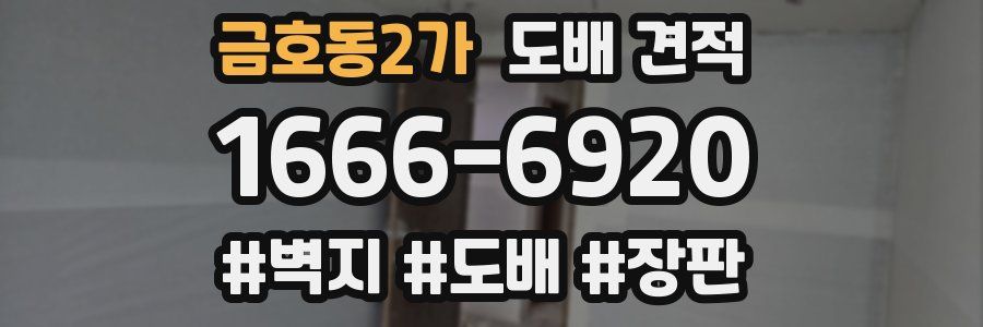 금호동2가 도배 견적