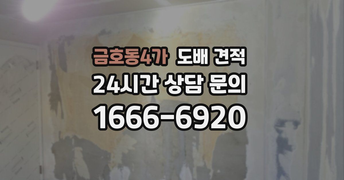 금호동4가 도배 견적
