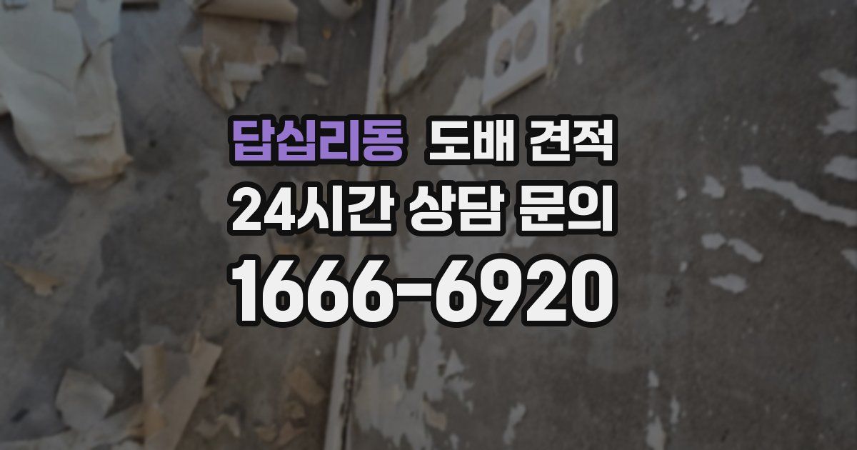 답십리동 도배 견적