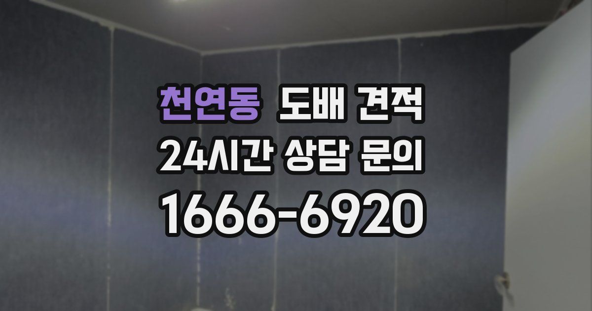 천연동 도배 견적