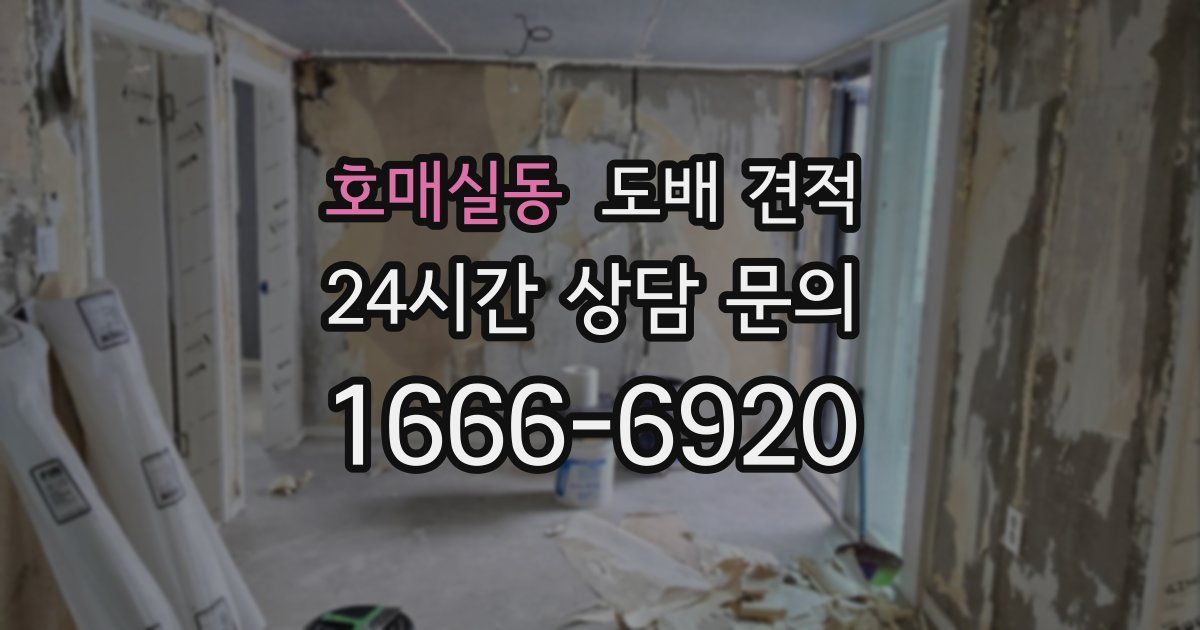 호매실동 도배 견적