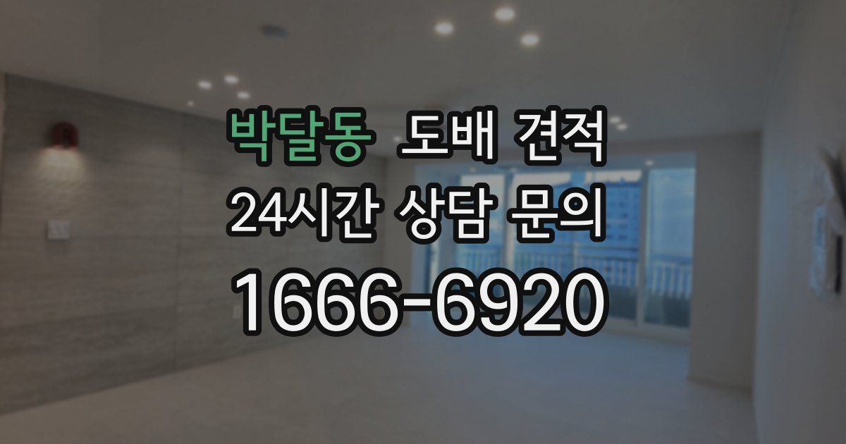 박달동 도배 견적