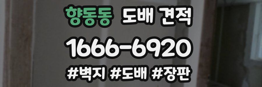 향동동 도배 견적