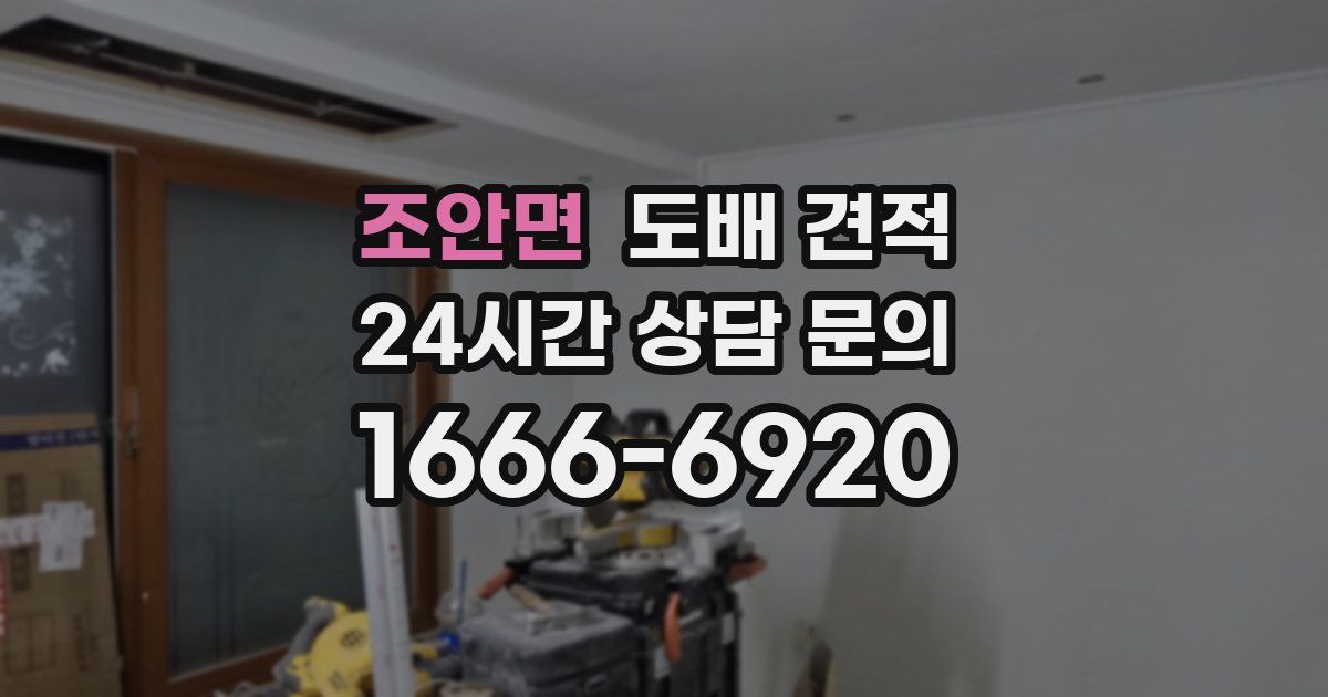 조안면 도배 견적