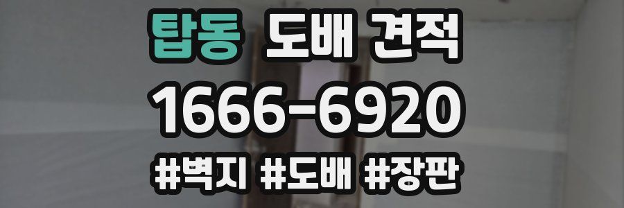 탑동 도배 견적