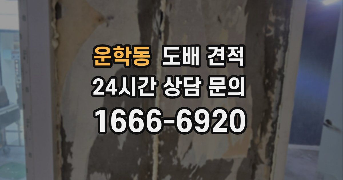 운학동 도배 견적