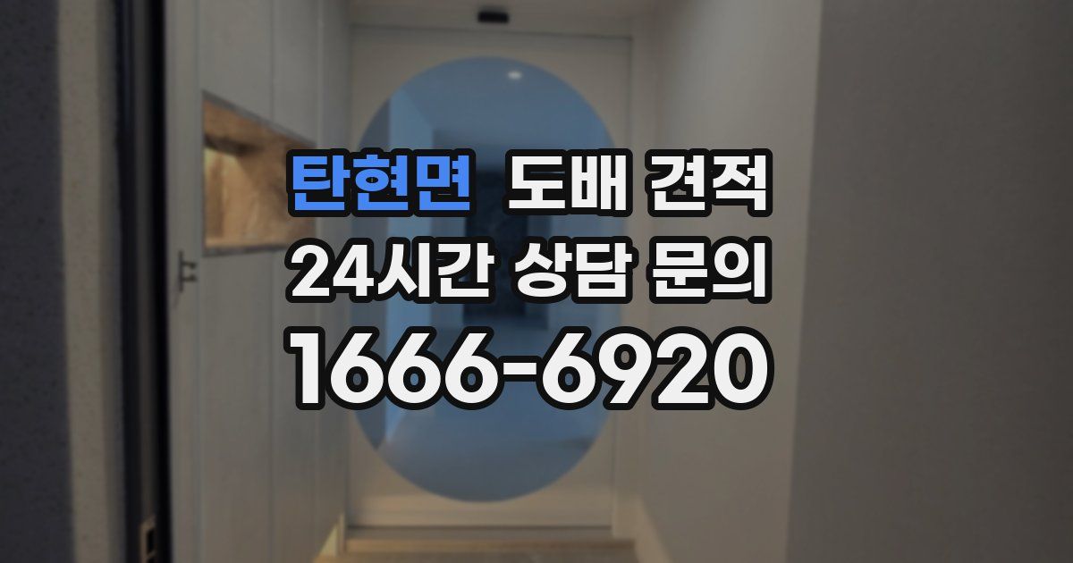 탄현면 도배 견적