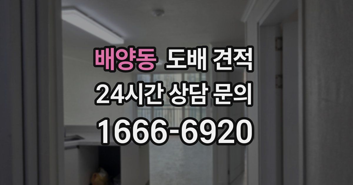 배양동 도배 견적