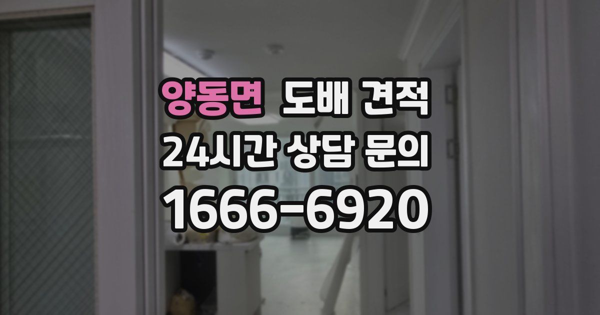 양동면 도배 견적